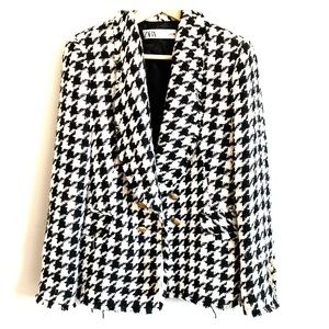 Zara Houndstooth Jacket